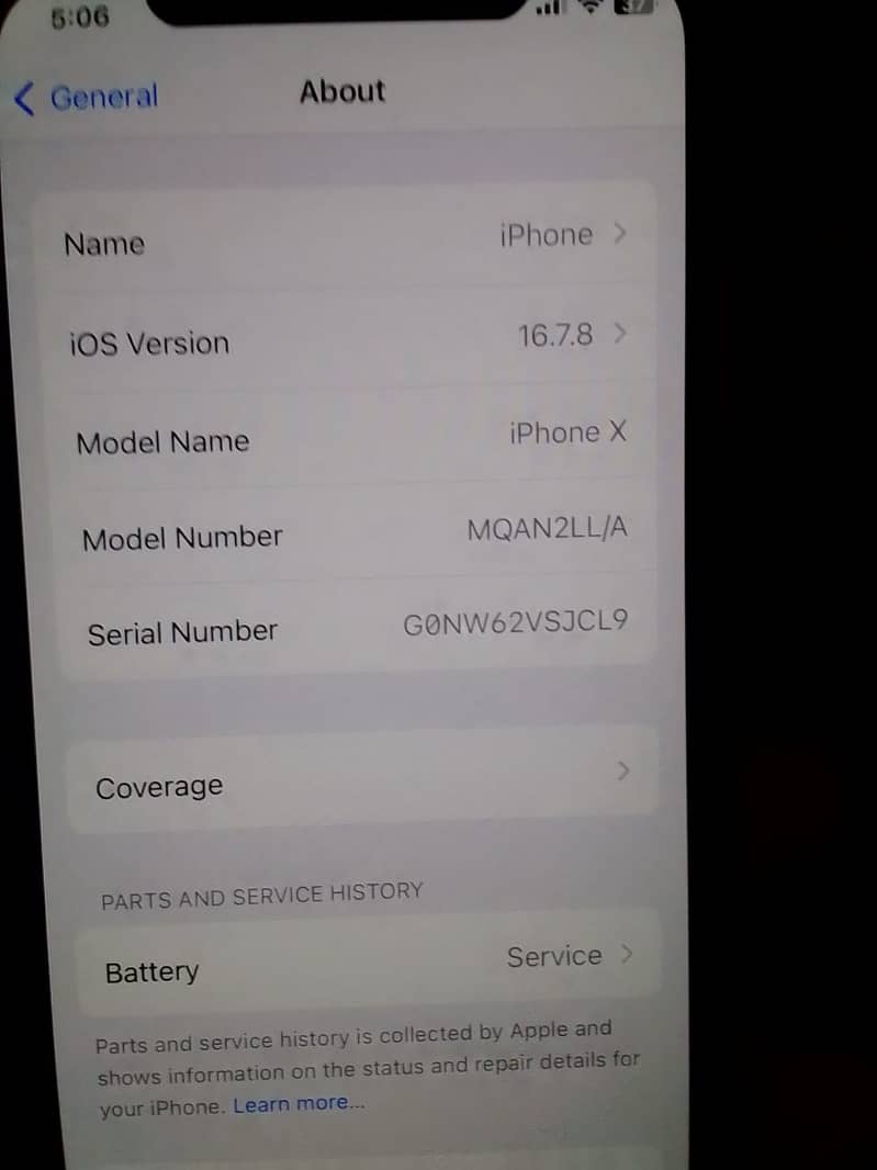 IPHONE X 256 GB PTA APPROVED 4