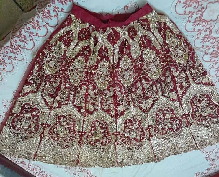 Bridal Lehenga set with bag / full karahi work latest design 2