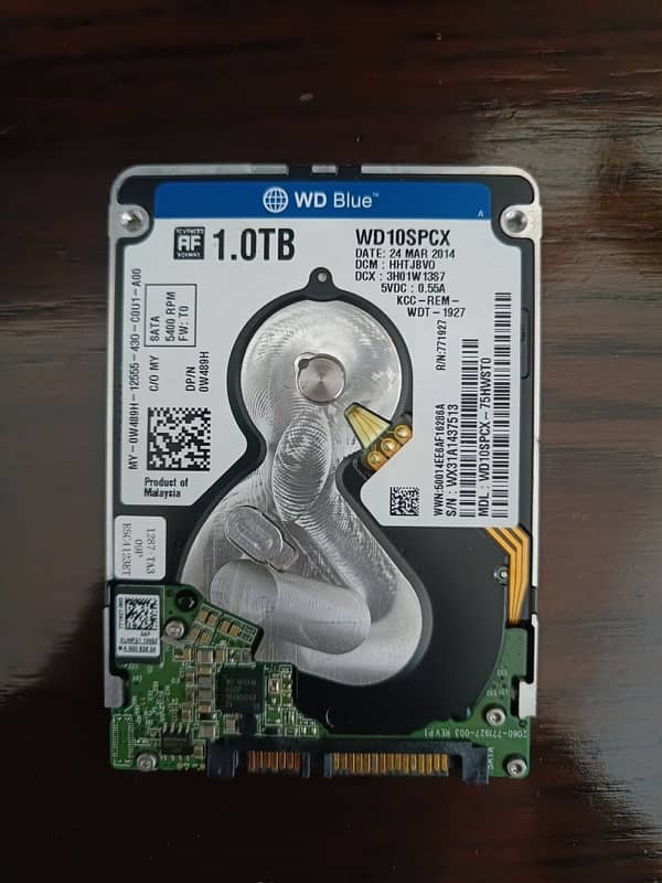 WD BLUE SLIM 1TB LAPTOP HDD (HARD DISK DRIVE) 1