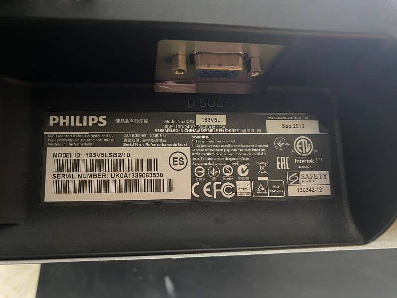 Philips 19 Inch Monitor 60 Hz 2