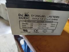 12 volt 12 ampere DONGJIN Chinese dry battery unused