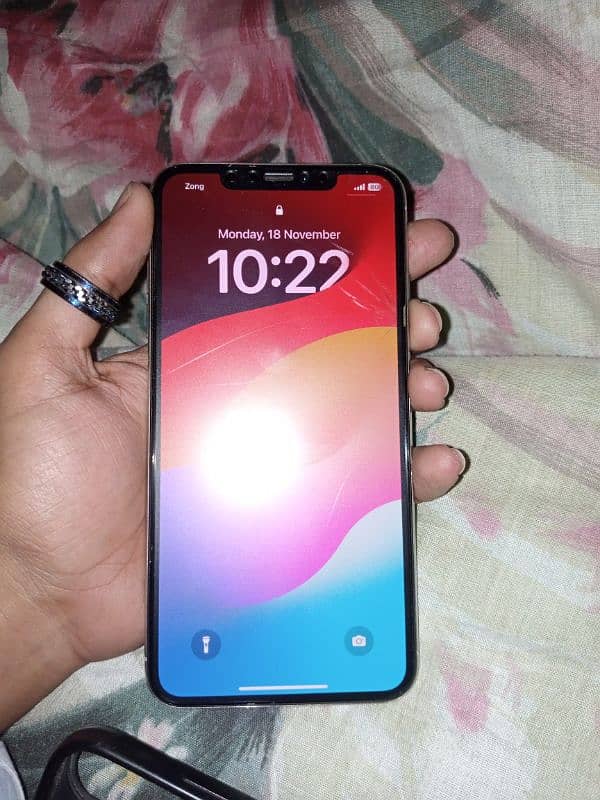 xsmax 256gb 78 better health non pta just glass crack okay original 4