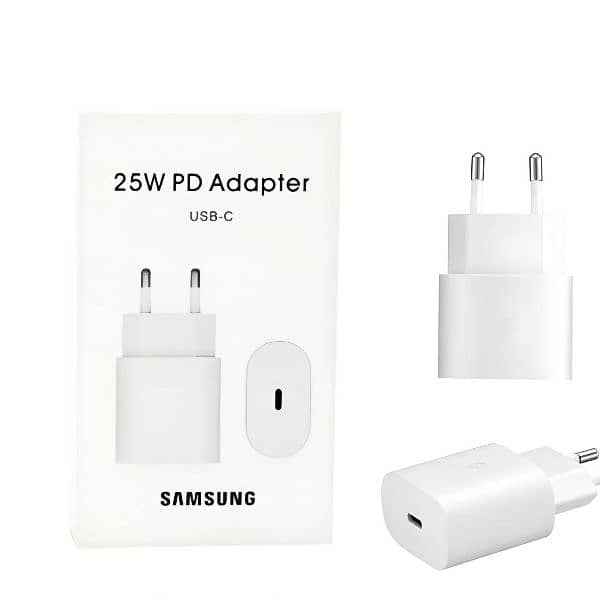 25W PD Adapter for Samsung Mobile | Original Samsung charger type C 0