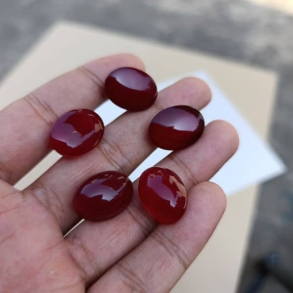 natural red Aqeeq stone 1