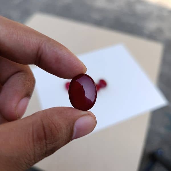 natural red Aqeeq stone 2