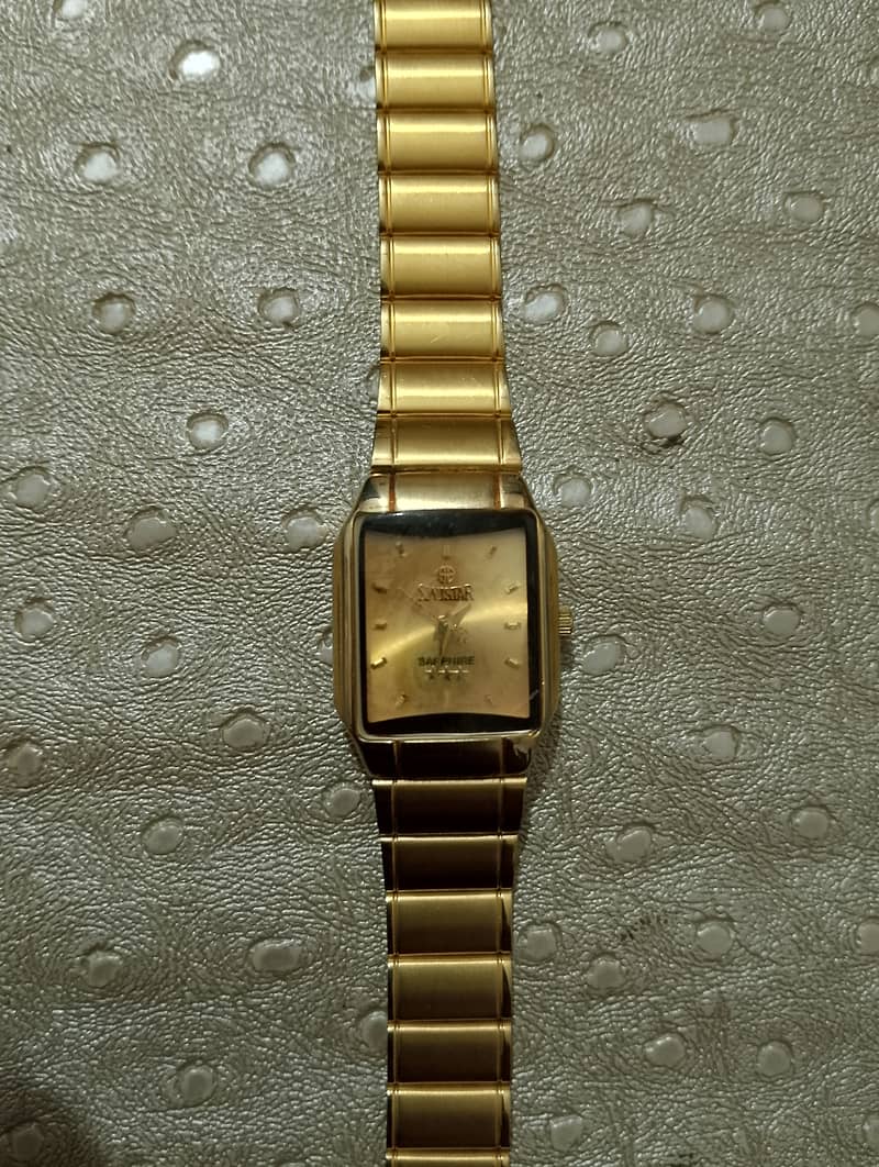 Swistar 22k gold Electroplated woman watch 0