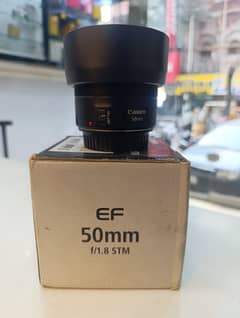 Canon 50mm STM with box