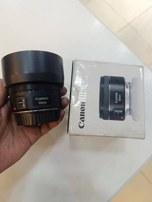 Canon 50mm STM with box 1