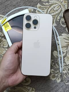 iphone 16 pro max 256gb (Pta Approved) Desert Titanium.  15