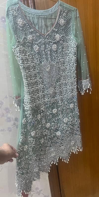 party wear mint green dress 2