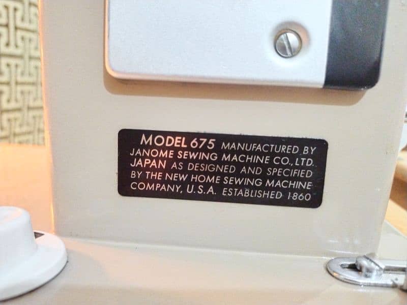 JANOME sewing machine company genome USA England 1