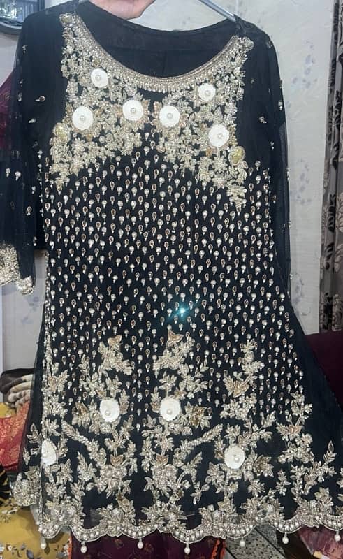 party wear black colour dress 0