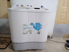 Haier double washing machine with dryer