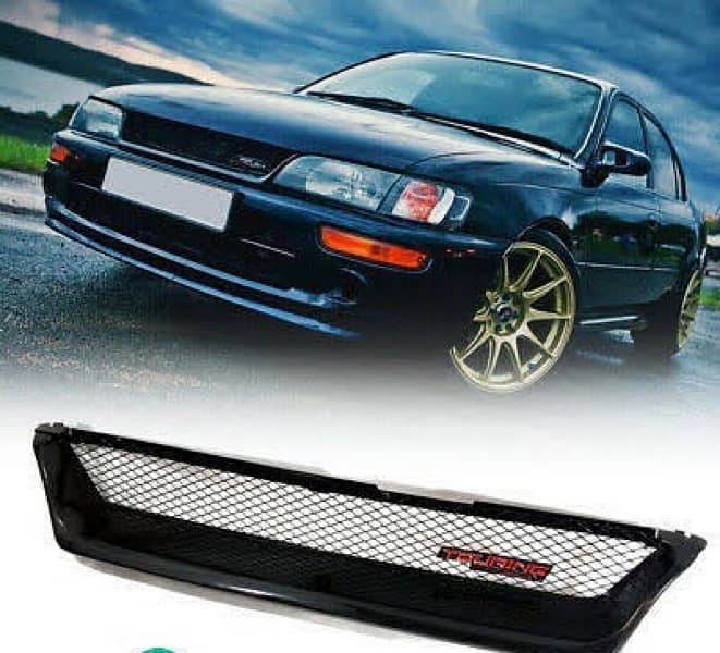 toyota corolla gt mesh grill 1