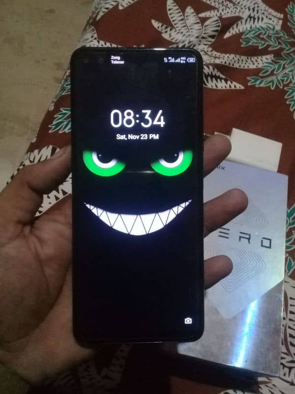 infinix zero 8 (8/128) with box and charger 7