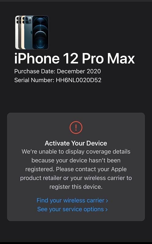 12 Pro max 128 GB apple replaced PTA Non active brand new siara blue 2