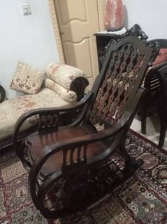 Chinioti Pure Sheesham Rocking Chair