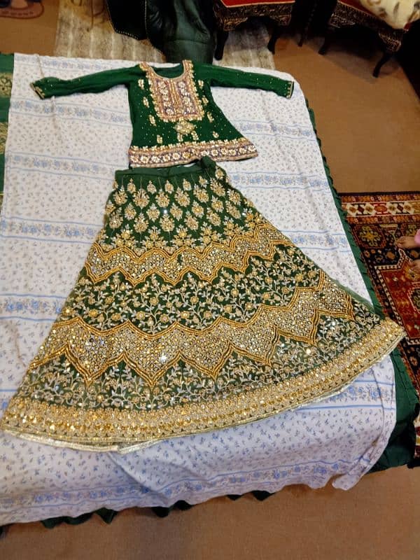 beautiful bridal mehandi dress 0