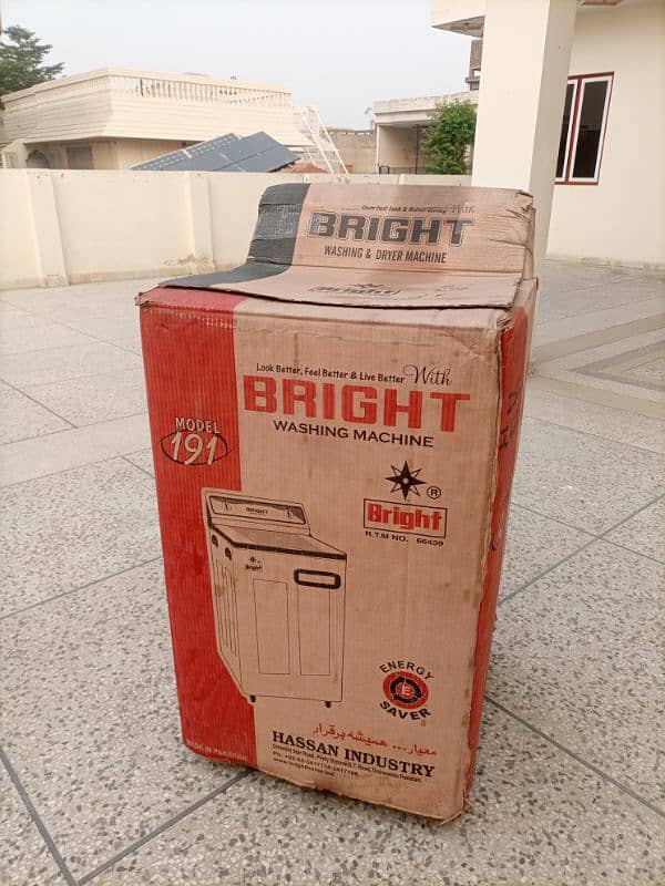 Box packed Bright Washing machine 1