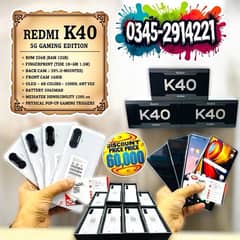 Redmi K40 256/12 5G GAMING EDITION Box Pack Dual Sim