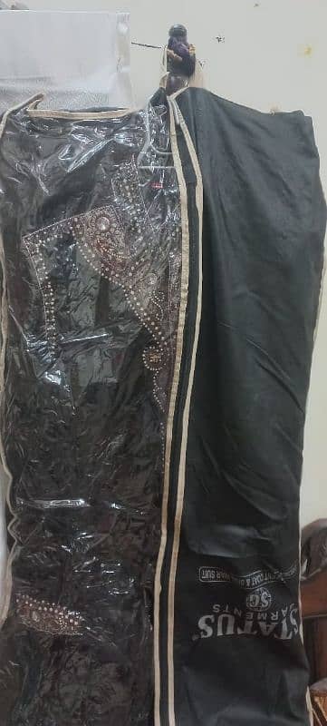 groom Sherwani only one time use soft valvet black 1