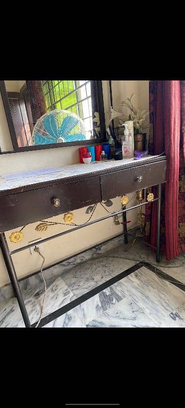 bed . dressing table and side table for sale 2