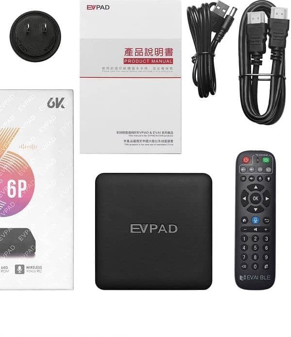 Evpad 6P android  Box AI voice remote Box 8 Core  Box 6 Gen  4+64 1