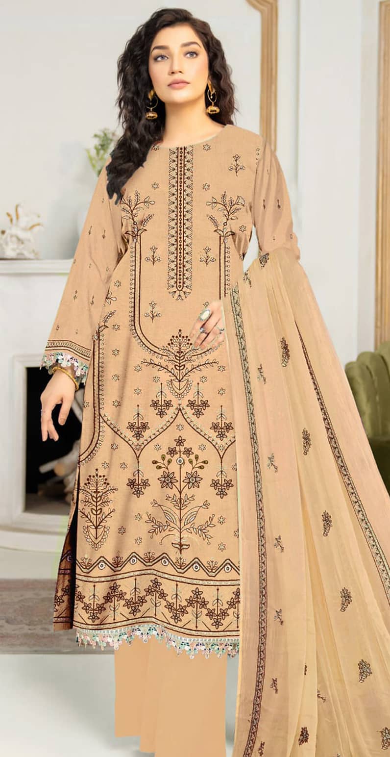 Moonlight 3-Piece Karandi Embroidered Designer Collection Vol-11 10