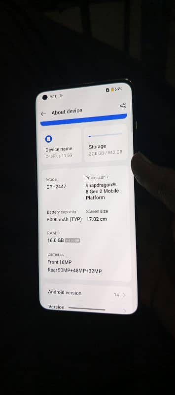 OnePlus 115G 16+8gb 512gb 7