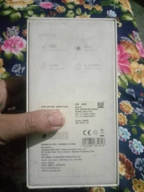 oppo f9 4gb rom or 64gb ram with box 5