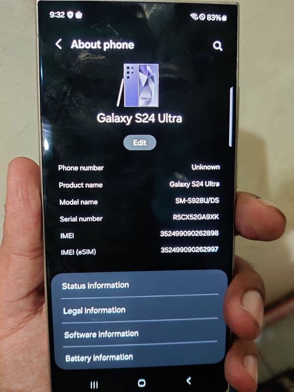 Samsung galaxy s24 ultra 12/256gb 5