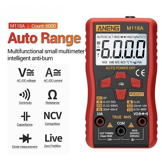 Aneng Multimeter M118A 0