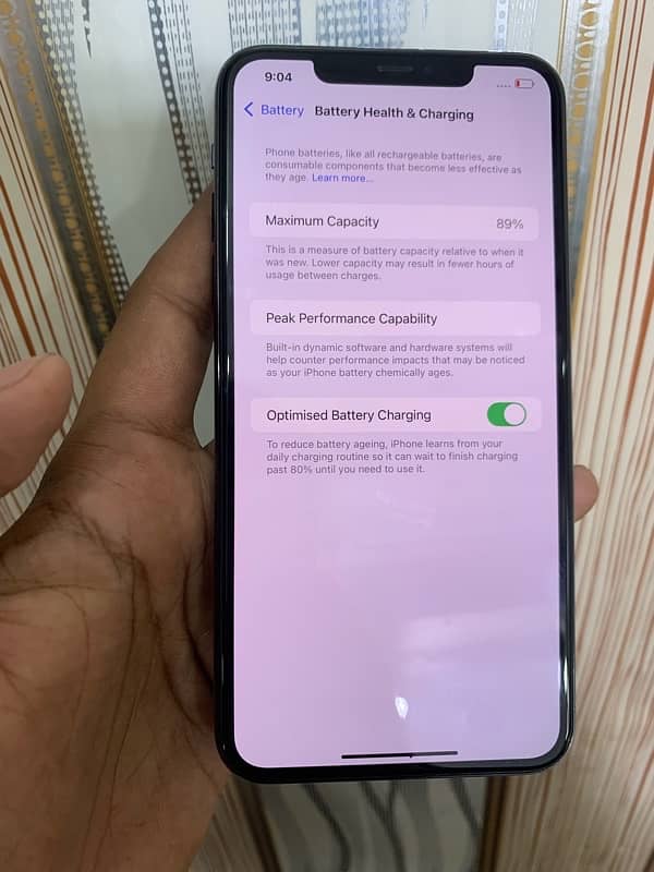 iphone 11 pro max 256gb both sim pta approved with box 8