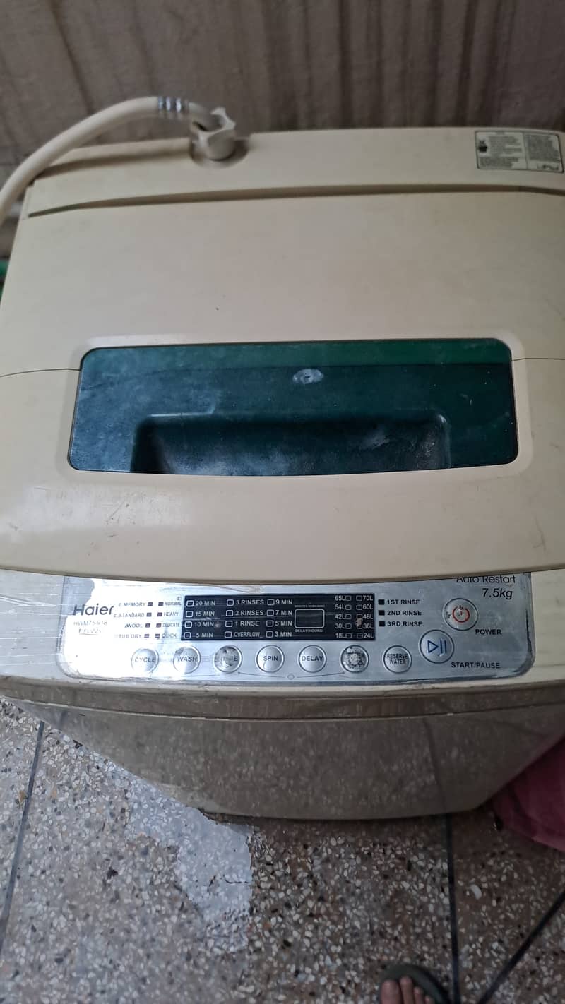 Haier automatic machine 7.5kg 0