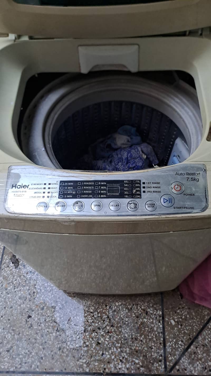 Haier automatic machine 7.5kg 2