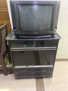 Sharp Television with trolley