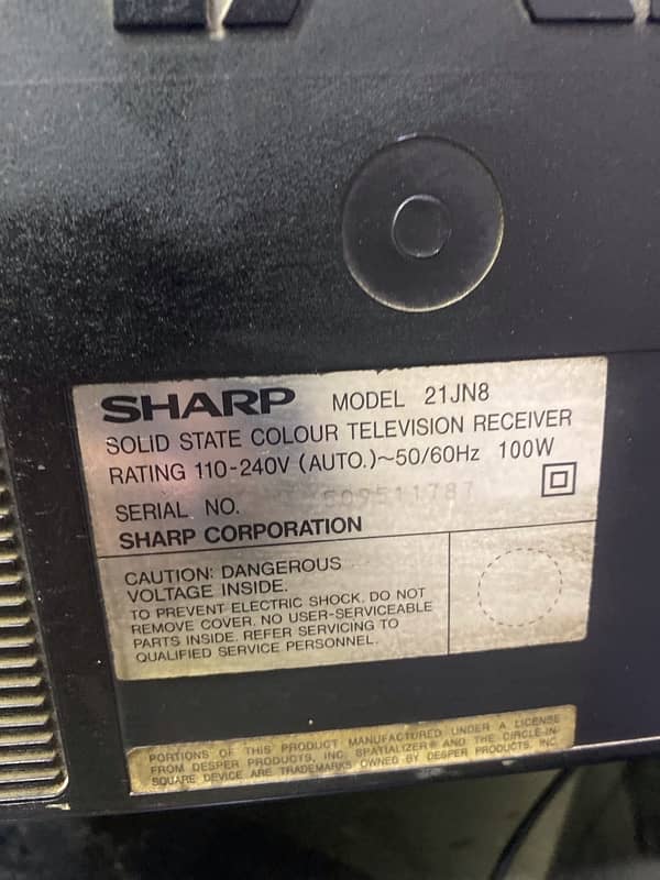 Sharp Television with trolley 2