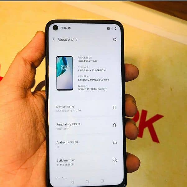 oneplus n10 5g 6/128 3