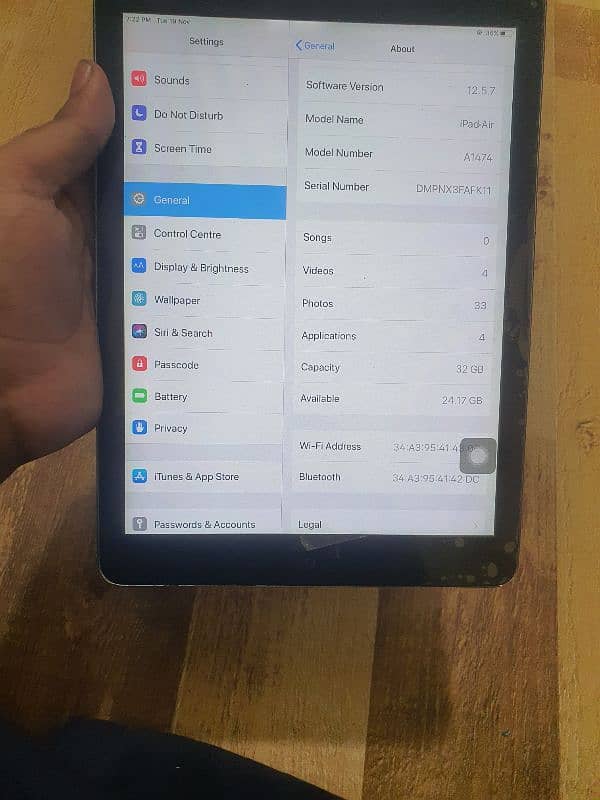 ipad air 32GB 0