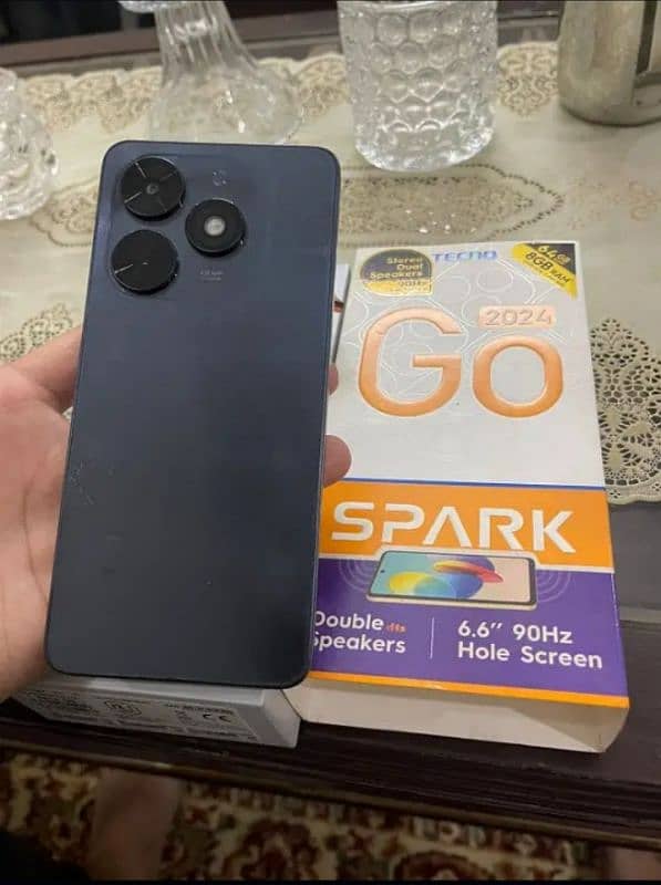 Tecno spark go 2024 lush condition with box 0