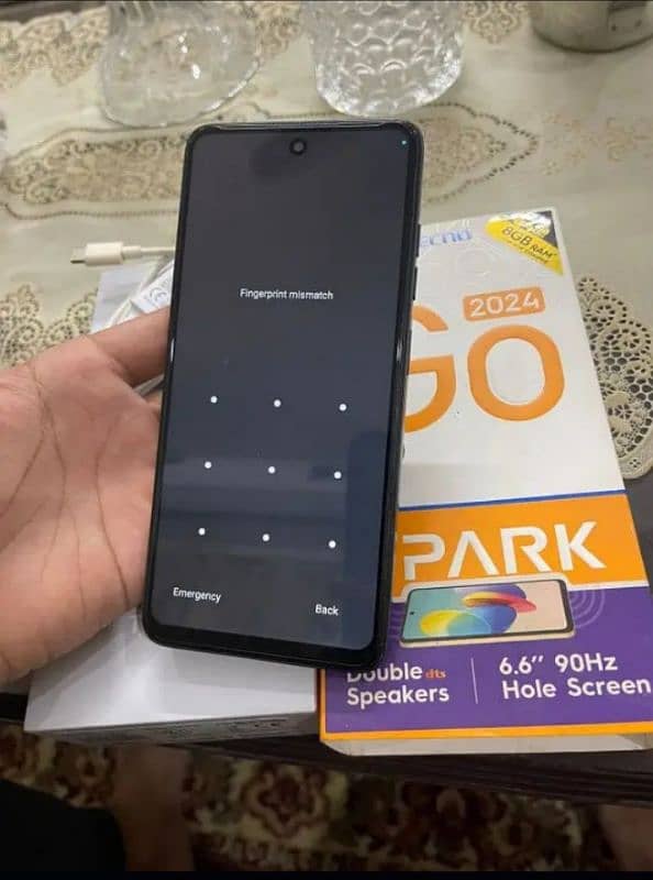 Tecno spark go 2024 lush condition with box 1