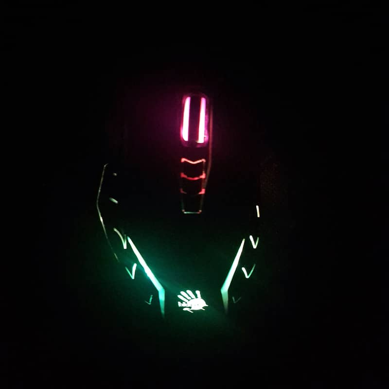 2-Fire J95s RGB Gaming Mouse (Bloody) with extra fire button 8