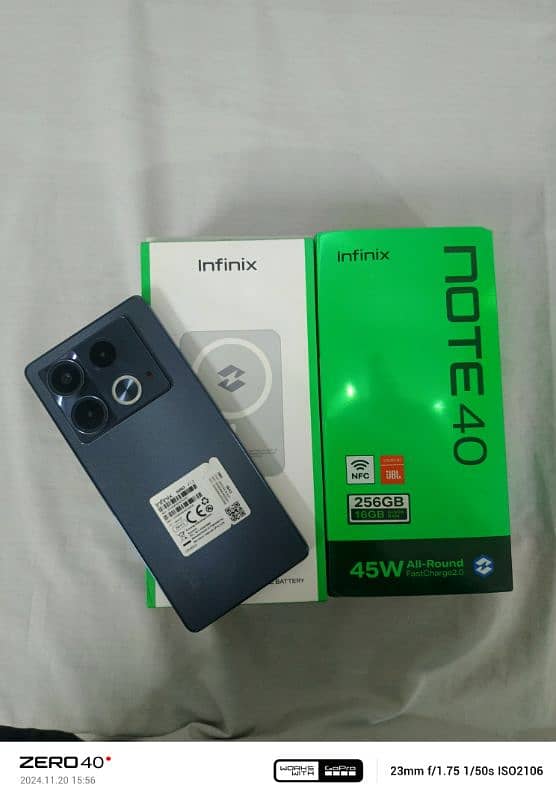 Note 40 infinix (8+8/256) G99,,,, 03221781446 0