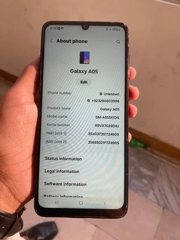 Samsung A05 Best condition 8