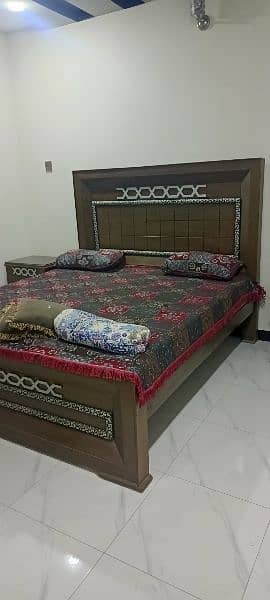 Solid sheesham ka Double bed 2 side tables 1 dressing 3