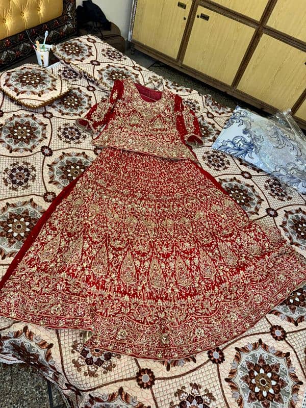 One-Time Used Bridal Lehenga for Sale - Like New 6