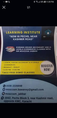 learning institute available at pechs block 2