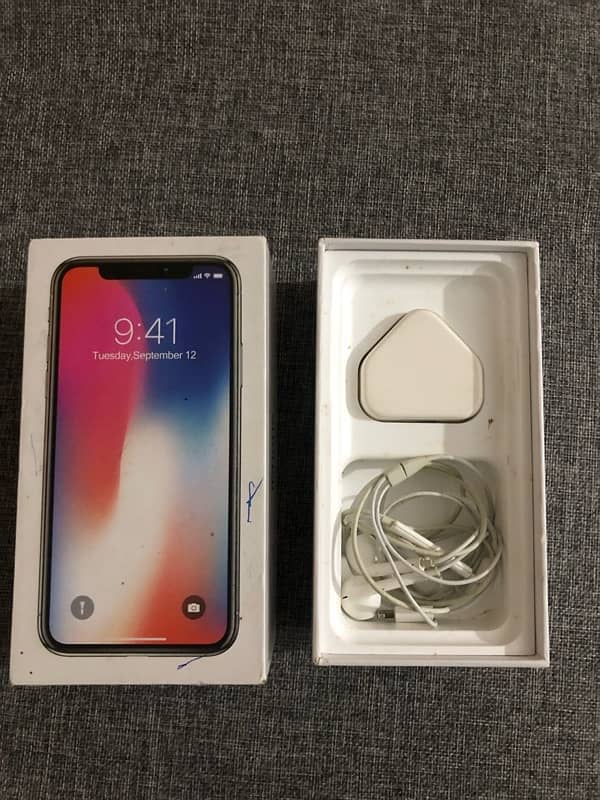 IPhone X with complete box 5