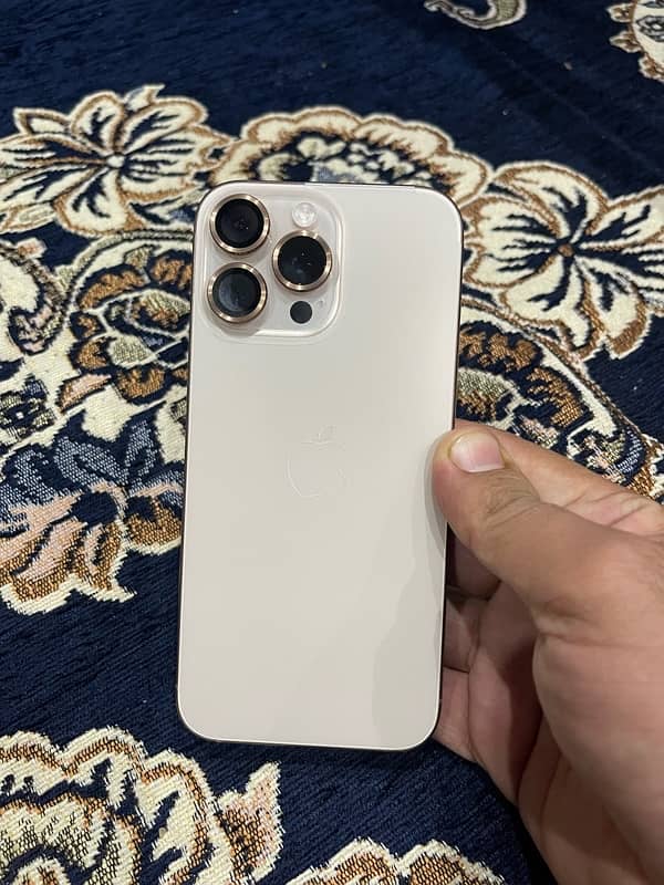 iphone 16 pro max hk non pta dual sim desert titanium 256gb  box open 9