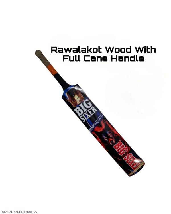 Rawalakot tape ball bat-6 pieces cane handle 0